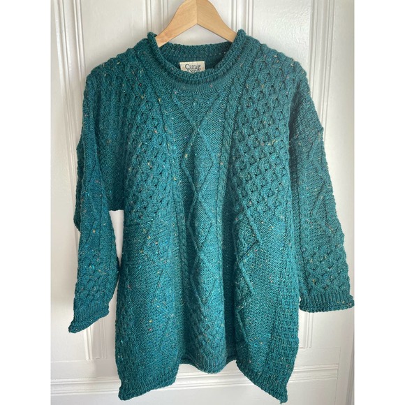 Carraig Donn Pure New Wool sweater Made in Ireland Women”s L - Picture 1 of 9